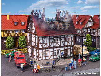 Vollmer HO 43728 Brandend huis - Modeltreinshop