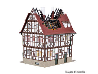 Vollmer HO 43728 Brandend huis - Modeltreinshop