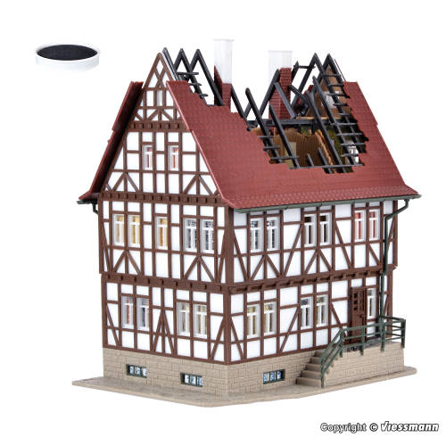 Vollmer HO 43728 Brandend huis - Modeltreinshop