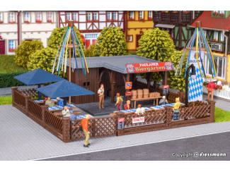 Vollmer HO 43784 Biergarten met toebehoren - Modeltreinshop