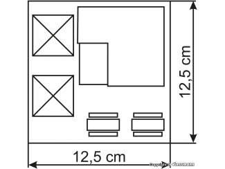 Vollmer HO 43784 Biergarten met toebehoren - Modeltreinshop