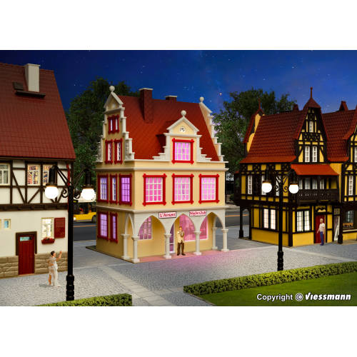 Vollmer HO 43871 Nachtclub "L'Amore" met LED-verlichting - Modeltreinshop