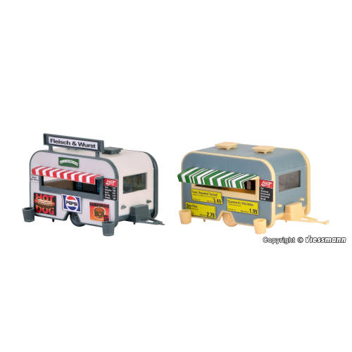 Vollmer HO 45144 verkoopwagen 2 stuks - Modeltreinshop