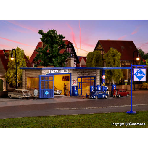 Vollmer HO 45156 ARAL-benzinestation - Modeltreinshop