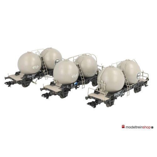 Marklin H0 46623 Wagenset Stofcontainerwagen set "Bollenwagen NS" (silowagen) - Modeltreinshop