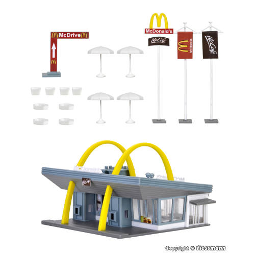 Vollmer N 47765 McDonald's fastfoodrestaurant met McDrive - Modeltreinshop