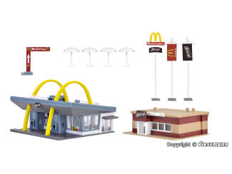 Vollmer N 47766 McDonald's fastfoodrestaurant met McCafé - Modeltreinshop