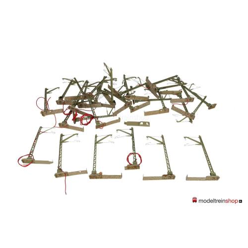 Marklin M rail H0 7009 Aansluit Bovenleiding mast 29 stuks - Modeltreinshop