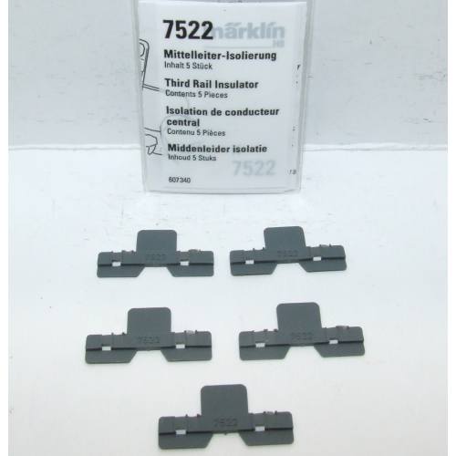 Marklin K rail 7522 Middenleider isolatie 5 stuks in ovp - Modeltreinshop