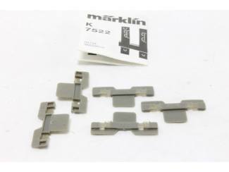 Marklin K rail 7522 Middenleider isolatie 5 stuks in ovp - Modeltreinshop