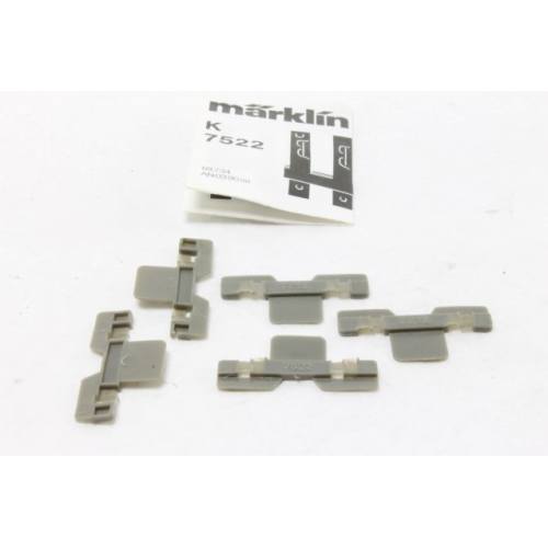 Marklin K rail 7522 Middenleider isolatie 5 stuks in ovp - Modeltreinshop
