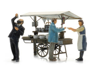 Artitec H0 5870019 Verkoper en klanten Haringwinkel - Modeltreinshop