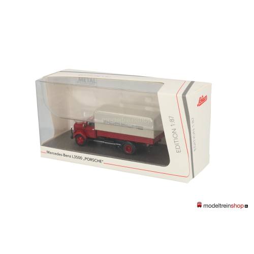 Schuco H0 26678 Mercedes Benz L3500 Porsche - Modeltreinshop