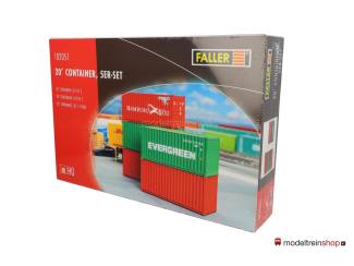 Faller HO 182051 20' Container set 5 stuks - Modeltreinshop