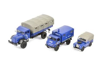 Schuco H0 26560 set Land Rover, Unimog 404, MB LG 315 MHI - Modeltreinshop