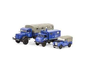 Schuco H0 26560 set Land Rover, Unimog 404, MB LG 315 MHI - Modeltreinshop