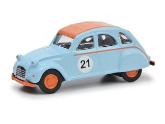 Schuco H0 26716 Mini Cooper, Citroen 2CV, Porsche 911 Vintage Racing Set MHI - Modeltreinshop