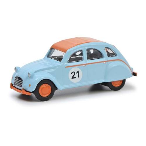 Schuco H0 26716 Mini Cooper, Citroen 2CV, Porsche 911 Vintage Racing Set MHI - Modeltreinshop