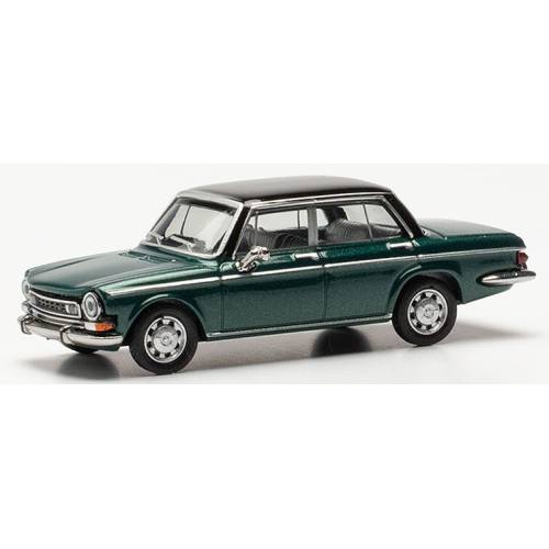 Herpa H0 430746-003 Simca 1301 Special Groen/Zwart Metallic - Modeltreinshop