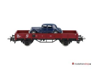 Marklin H0 4435 Lageboordwagen met Citroen 15 SIX - Modeltreinshop