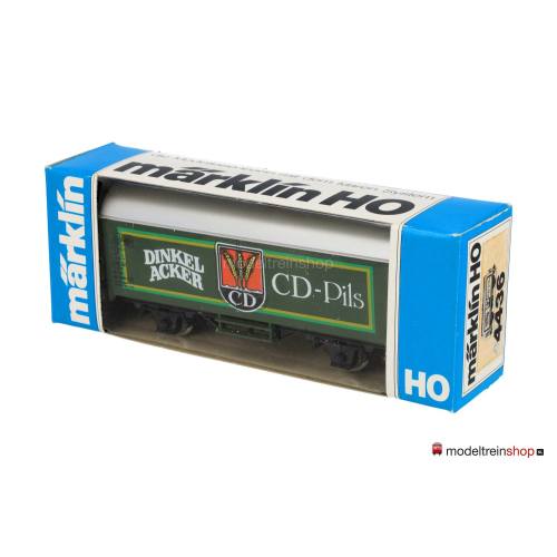 Marklin H0 4436 V1 Bier Wagen DINKELACKER und CD-Pils - Modeltreinshop