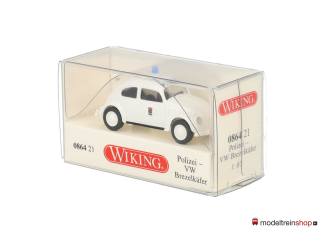 Wiking H0 086421 Volkswagen Brezelkäfer Kever Polizei - Politie - Modeltreinshop