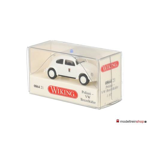 Wiking H0 086421 Volkswagen Brezelkäfer Kever Polizei - Politie - Modeltreinshop