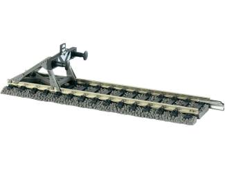Fleischmann Profi rails 6116 rechte rail met stootblok 105 mm - Modeltreinshop