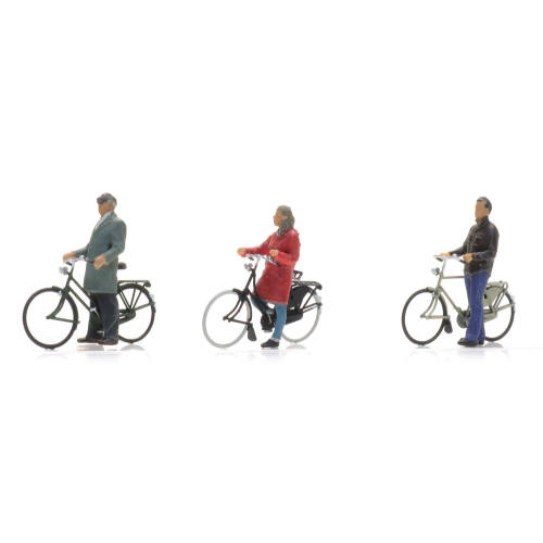 Artitec H0 5870018 Wachtende fietsers 3x - Modeltreinshop