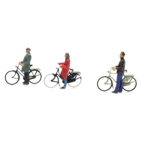 Artitec H0 5870018 Wachtende fietsers 3x - Modeltreinshop