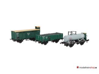 Trix H0 23535 set van 3 goederenwagons van de K.W.St.E. - Modeltreinshop