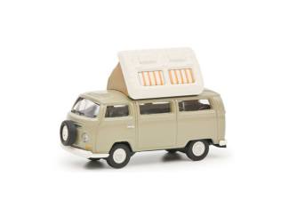 Schuco H0 26708 VW T2a Camper beige - Modeltreinshop