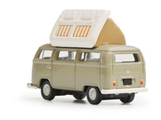 Schuco H0 26708 VW T2a Camper beige - Modeltreinshop