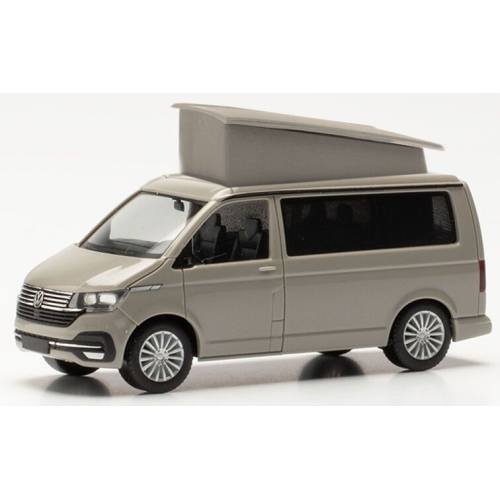 Herpa H0 096805-002 VW T6 California grijs - Modeltreinshop