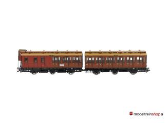 Marklin H0 4209 Tweedelig personenrijtuig 3e klasse van de KPEV - Modeltreinshop
