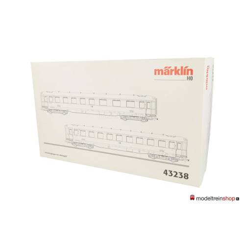 Marklin H0 43238 2-delige set sneltreinrijtuigen "Rheingold" - Modeltreinshop
