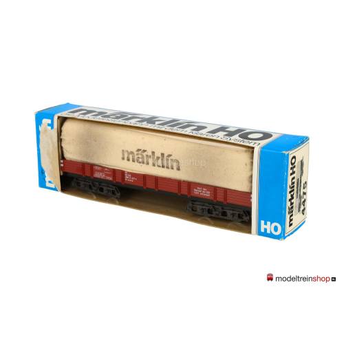 Marklin H0 4475 V01 Lageboodwagen 4 assig met huif - Modeltreinshop