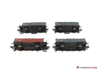 Liliput H0 L230106 4-delige goederenwagenset van de NS - Modeltreinshop