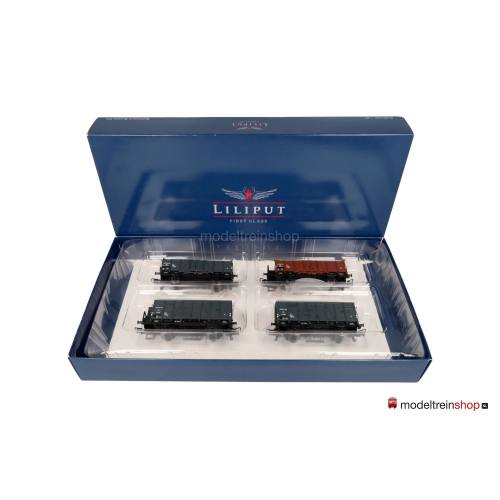 Liliput H0 L230106 4-delige goederenwagenset van de NS - Modeltreinshop