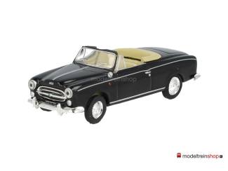Norev H0 474337 Peugeot 403 Cabriolet 1957 Black - Modeltreinshop