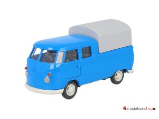 Wiking 1:40 7680135 VW Pritschenwagen met dubbele kabine Blauw - Modeltreinshop