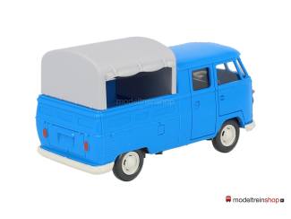 Wiking 1:40 7680135 VW Pritschenwagen met dubbele kabine Blauw - Modeltreinshop