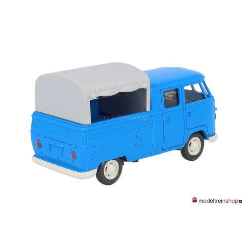 Wiking 1:40 7680135 VW Pritschenwagen met dubbele kabine Blauw - Modeltreinshop