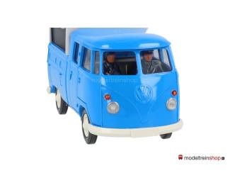 Wiking 1:40 7680135 VW Pritschenwagen met dubbele kabine Blauw - Modeltreinshop