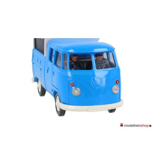 Wiking 1:40 7680135 VW Pritschenwagen met dubbele kabine Blauw - Modeltreinshop