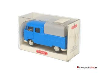 Wiking 1:40 7680135 VW Pritschenwagen met dubbele kabine Blauw - Modeltreinshop