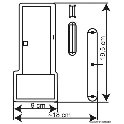 Kibri HO 38541 ARAL tankstation - Modeltreinshop