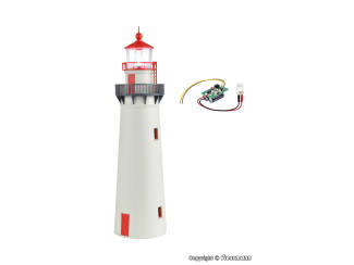 Kibri HO 39170 Vuurtoren met LED-zwaailicht, functionele set - Modeltreinshop