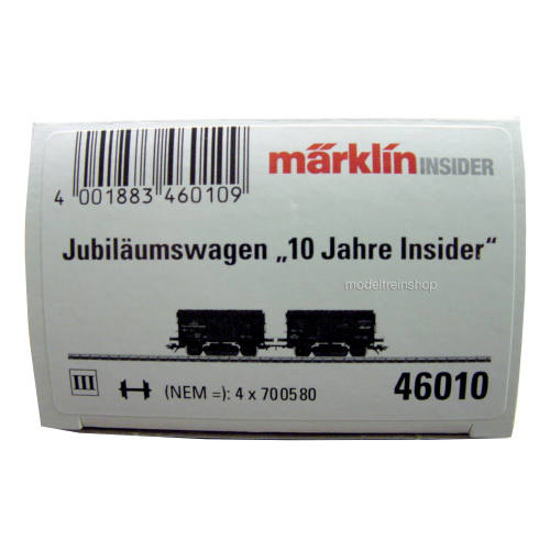 Marklin H0 46010 Railreinigingswagen - Insider jaarwagen 10 jaar lid - Modeltreinshop