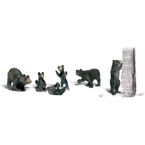 Woodland H0 1885 Zwarte beren - Modeltreinshop